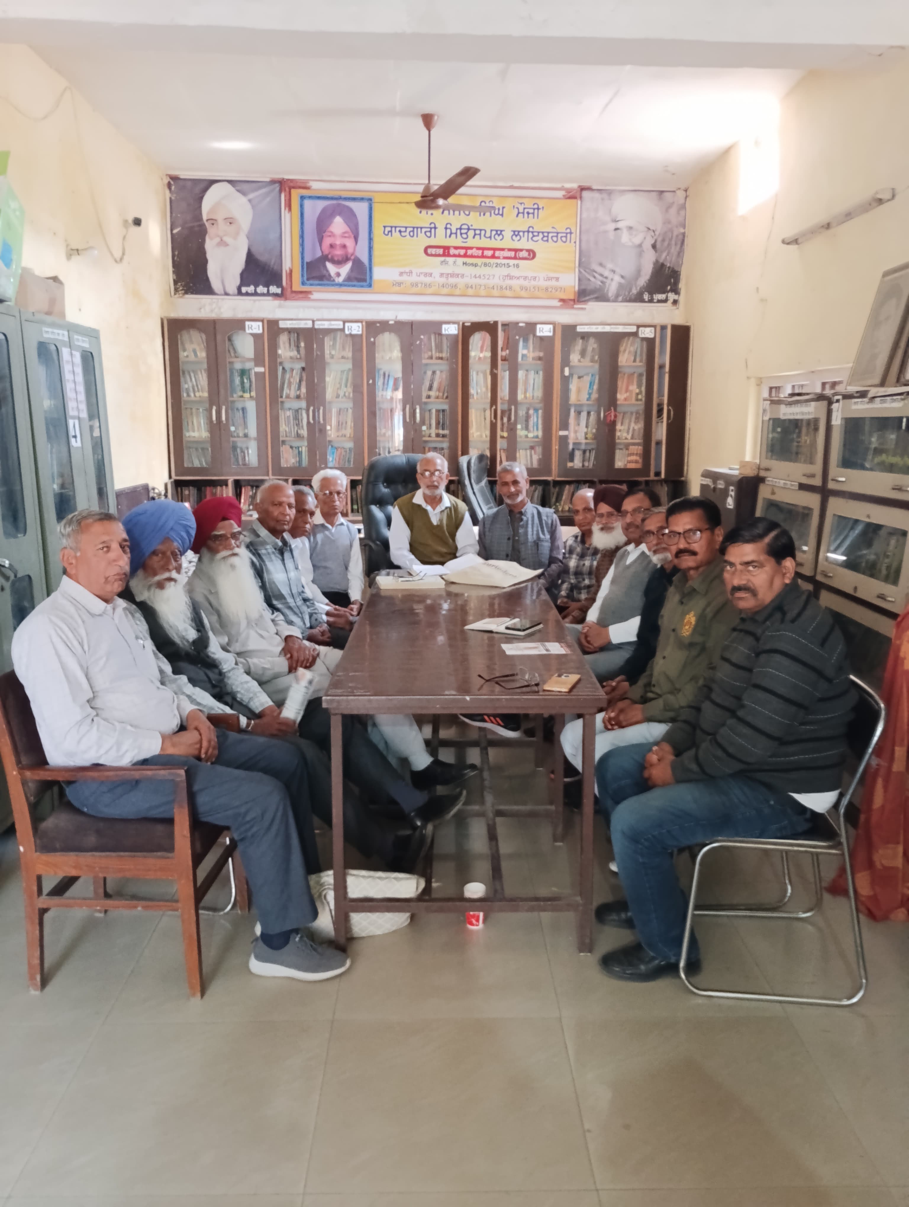 Monthly meeting of Punjab Pensioners Welfare Association Zone Garhshankar held